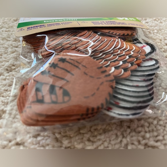 NWT Baseball Foamies Darice Assorted Felt Stickers 52 Pieces Project DIY ⚾️ - Picture 2 of 5